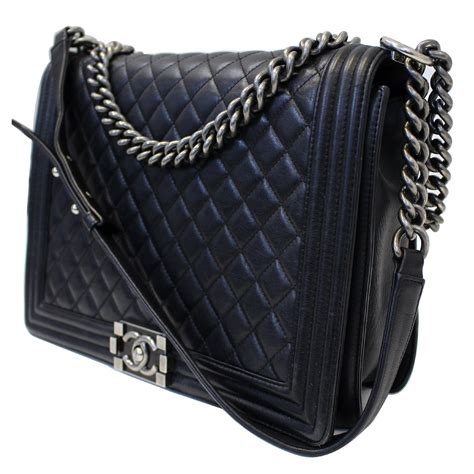 chanel black quilted leather mini shoulder bag|Chanel calfskin leather shoulder bags.